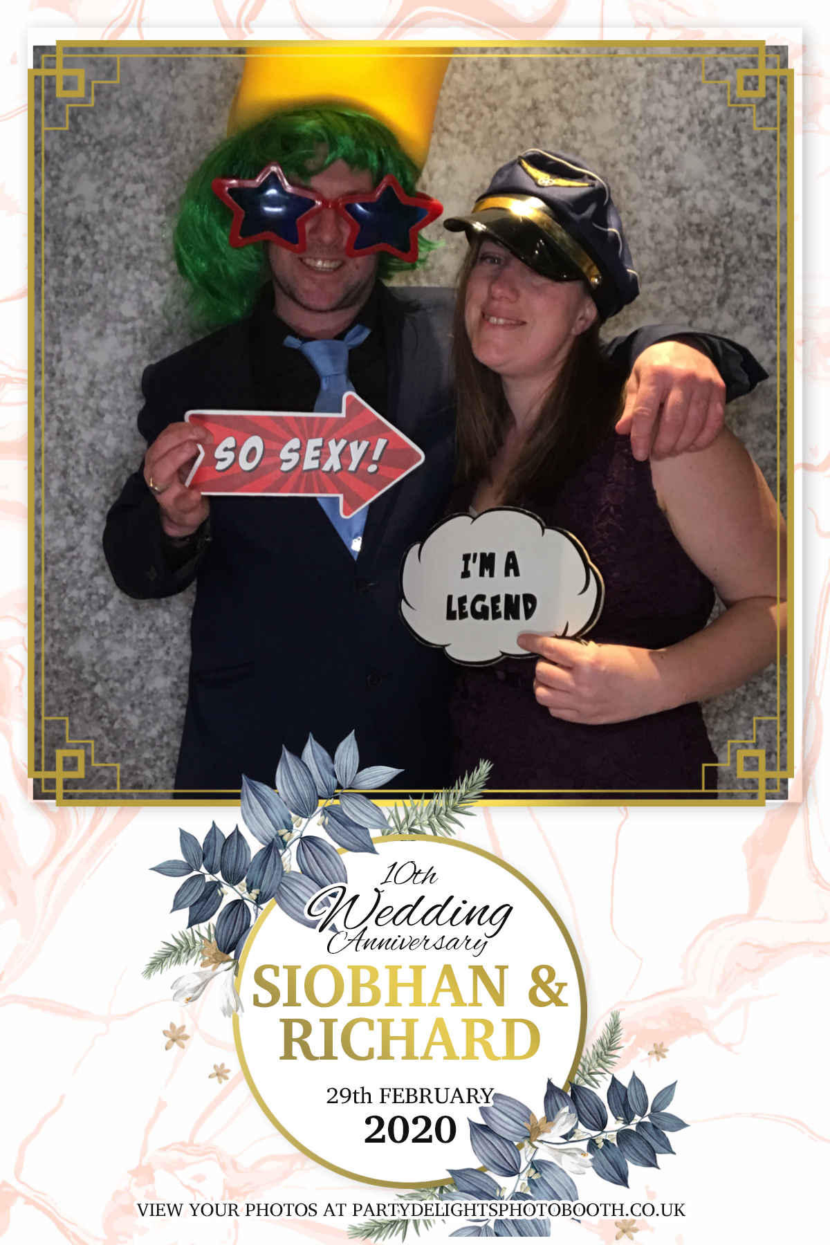 Siobhan and Richards Vow renewal  | View more photos from the event at gallery.partydelightsphotobooth.co.uk/u/PartyDelightsPhotoBooth/Siobhan-and-Richards-Vow-renewal